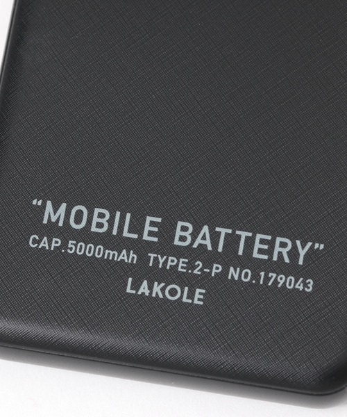 LAKOLE（ラコレ） 5000mAh薄型モバイルバッテリー / 234278 : ZOZOTOWN