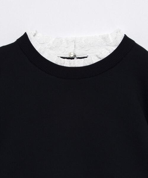 LANVIN en Bleu ニット セーター アシンメヘムコンビニット レディース