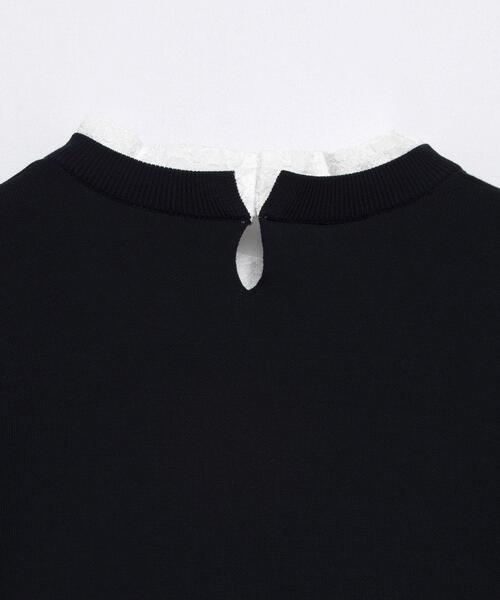 LANVIN en Bleu ニット セーター アシンメヘムコンビニット レディース