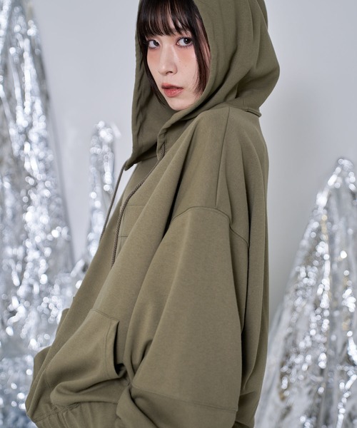 Nora Lily（ノラリリー） パーカー 「Nora Lily」Attached Hood 3D