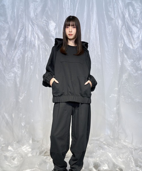 Nora Lily（ノラリリー） パーカー 「Nora Lily」Attached Hood 3D