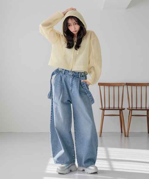 LOWRYS FARM（ローリーズファーム） ワイドパンツ ジーンズ デニム