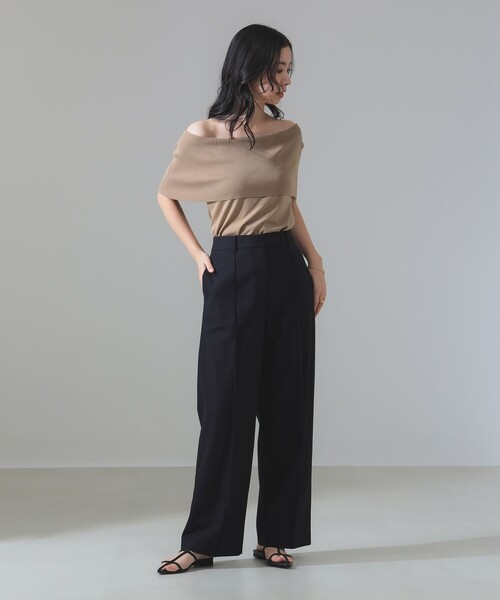Demi-Luxe ネイビー ガウチョパンツ36 ビームス Demi-Luxe ネイビー ガウチョパンツ36 ビームス - メルカリ