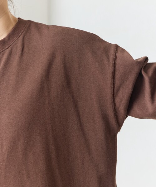 FREAK&#39;S STORE - 新品･未使用!! ブラウン＊大人気ロングスリーブワッフルヘンリーチュニック FREAK'S STORE（フリークスストア）の「ロングスリーブビッグ