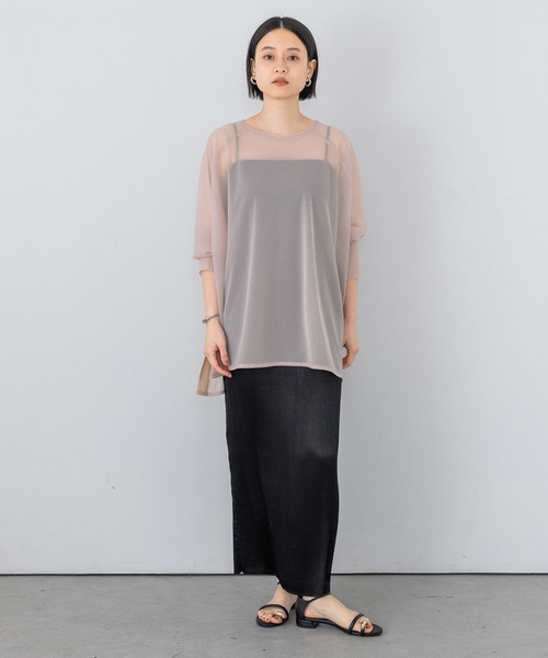 アパートバイ　シアーBIGプルオーバー セール】シアーBIGプルオーバー（Tシャツ/カットソー）｜A part