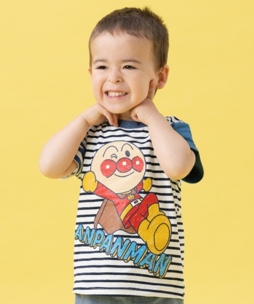 【新品】アンパンマン　110半袖Tシャツ４枚セット ダダンダン　ボーダー　総柄 新品】アンパンマン110半袖Tシャツ4枚セット ダダンダン