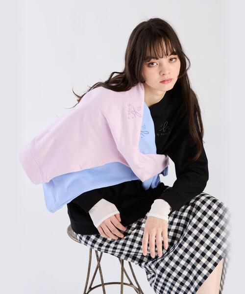 To b. by agnes トレーナー スウェット ロゴボーイズスウェット