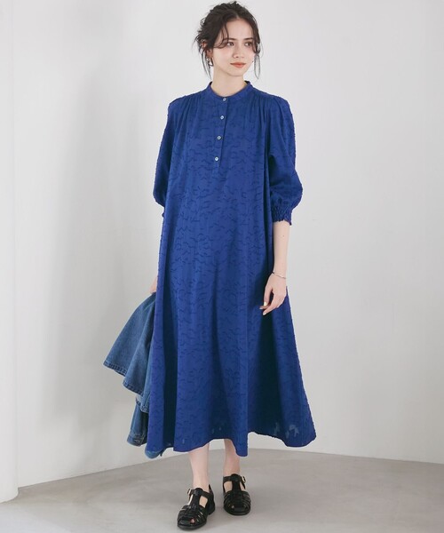 ワンピース　一度短時間のみ着用 ワンピース 「SLOW/一部店舗限定」コットンジャカード : ZOZOTOWN