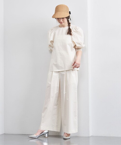 UNITED ARROWS パンツ MANTECO 2タック ワイドパンツ レディース