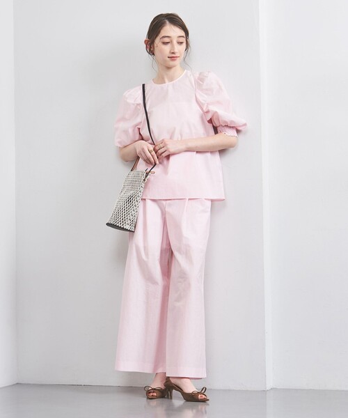 UNITED ARROWS パンツ MANTECO 2タック ワイドパンツ レディース