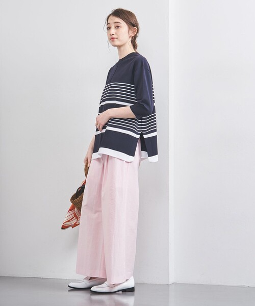 UNITED ARROWS パンツ MANTECO 2タック ワイドパンツ レディース