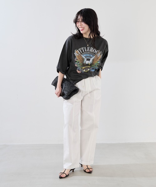 tシャツ 「GOOD ROCK SPEED×MICA＆DEAL」”LITTLEROCK”プリントT-shirt レディース