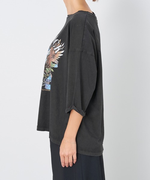 tシャツ 「GOOD ROCK SPEED×MICA＆DEAL」”LITTLEROCK”プリントT-shirt レディース