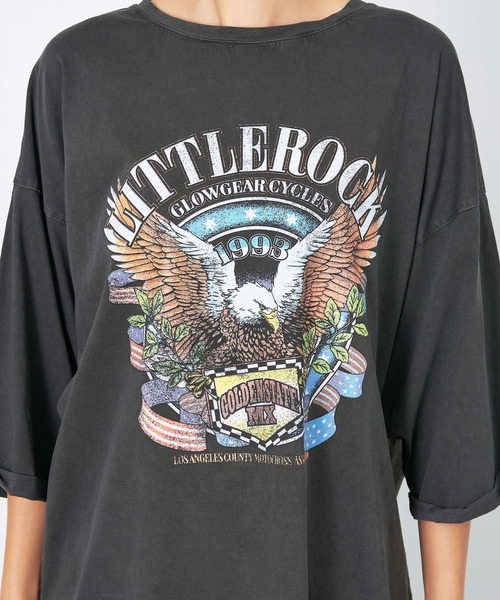 tシャツ 「GOOD ROCK SPEED×MICA＆DEAL」”LITTLEROCK”プリントT-shirt レディース