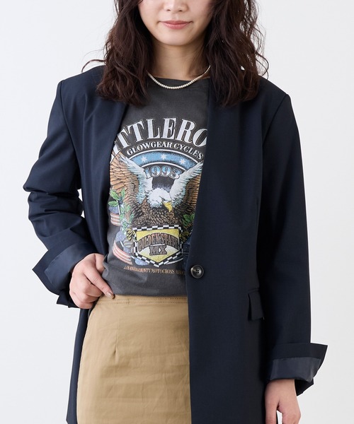 tシャツ 「GOOD ROCK SPEED×MICA＆DEAL」”LITTLEROCK”プリントT-shirt レディース