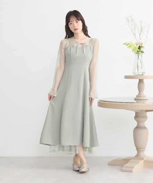 earth music&ecology ワンピース SET2点レースワンピース＋