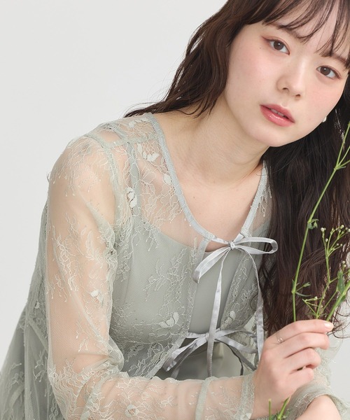 earth music&ecology ワンピース SET2点レースワンピース＋