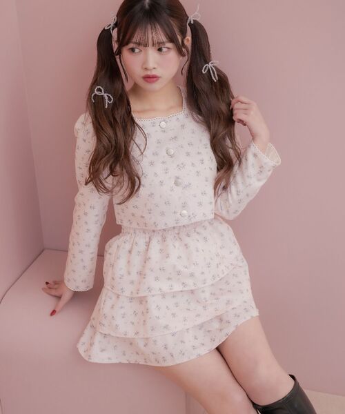 Emsexcite（エムズエキサイト） コート アウター 花柄フリルJK＆SK 