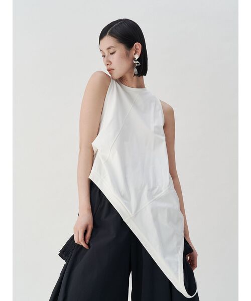 タンクトップ ノースリーブ 2WAY ASYMMETRY TT / 2WAYアシンメトリータンクトップ レディース