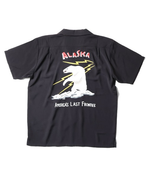 ヒューストン　スカシャツ　ブラック　サイズXL HOUSTON シャツ スカシャツ(ALASKA) メンズ レディース
