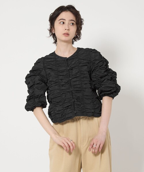 UNITED ARROWS ブラウス シャツ シャーリング 2WAY レディース