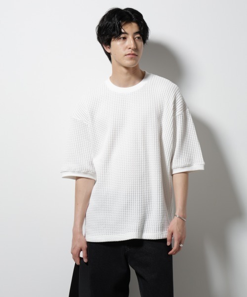 NANO universe（ナノ・ユニバース） tシャツ オニワッフルビッグT