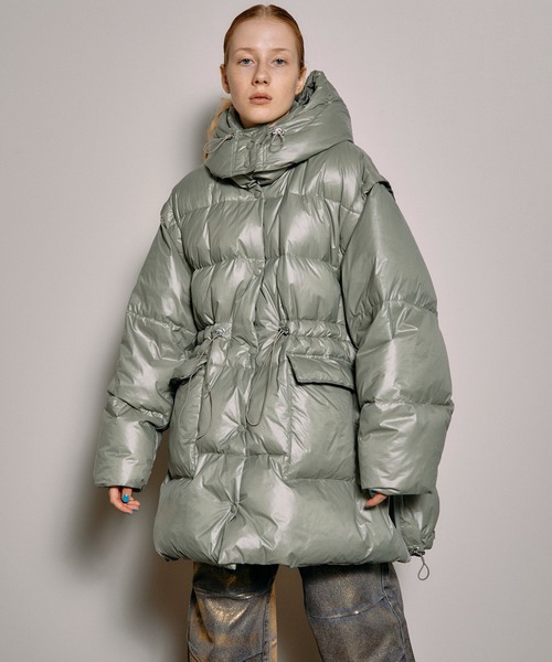 MAISON SPECIAL（メゾンスペシャル） ダウンコート FREE カーキ