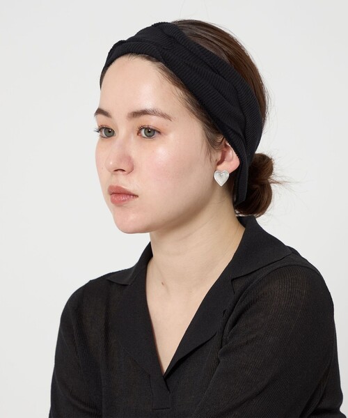 La Maison de Lyllis ヘアバンド 黒 La Maison de Lyllis ヘアバンド 「La maison Lyllis」ループ