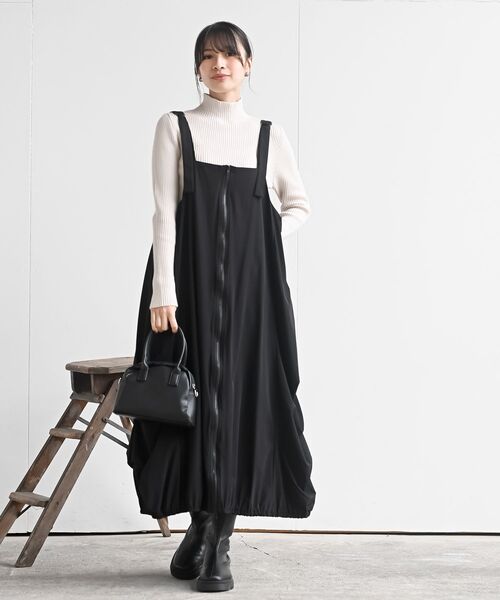 r・p・s（アールピーエス） ジャンパースカート フロントZIP