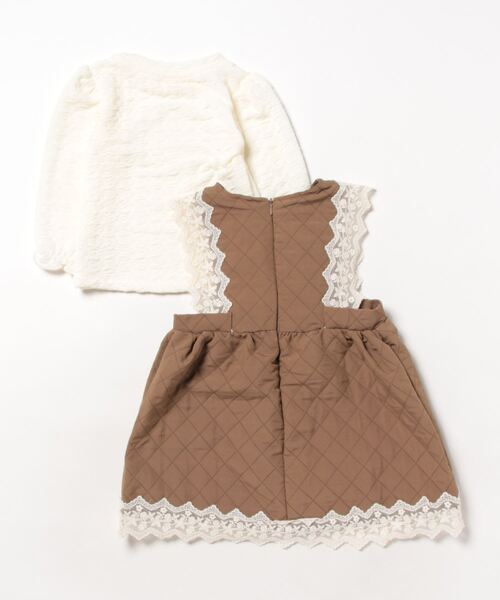 「aimoha」 「KIDS」サロペットスカート 120 ベージュ キッズ_画像2