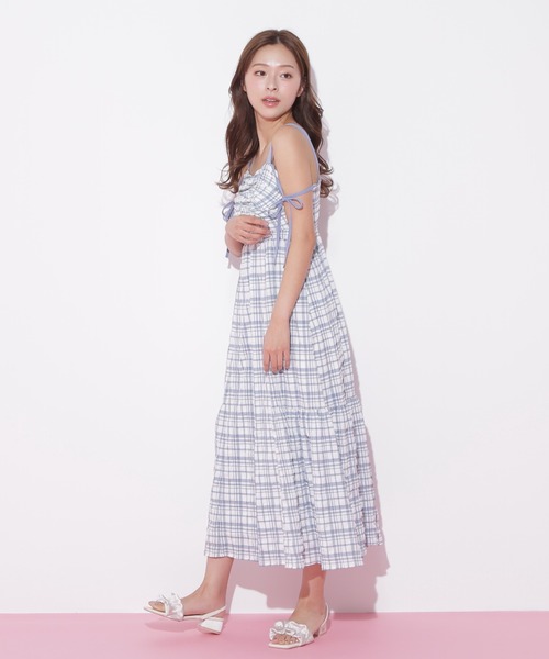 JILLby JILLSTUARTリボンフリルワンピース JILL by STUART ワンピース ショルダーリボンワンピース