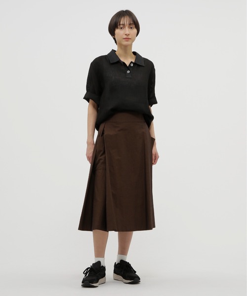 MAGARET HOWELL 毛✕麻スカート MARGARET HOWELL スカート COTTON RAMIE CHAMBRAY : ZOZOTOWN