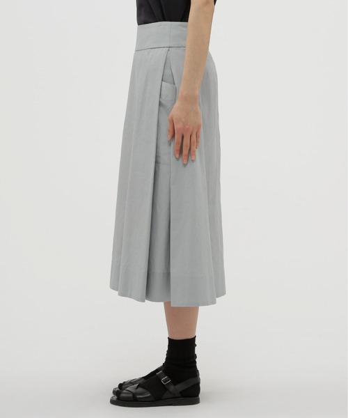 MAGARET HOWELL 毛✕麻スカート MARGARET HOWELL スカート COTTON RAMIE CHAMBRAY : ZOZOTOWN