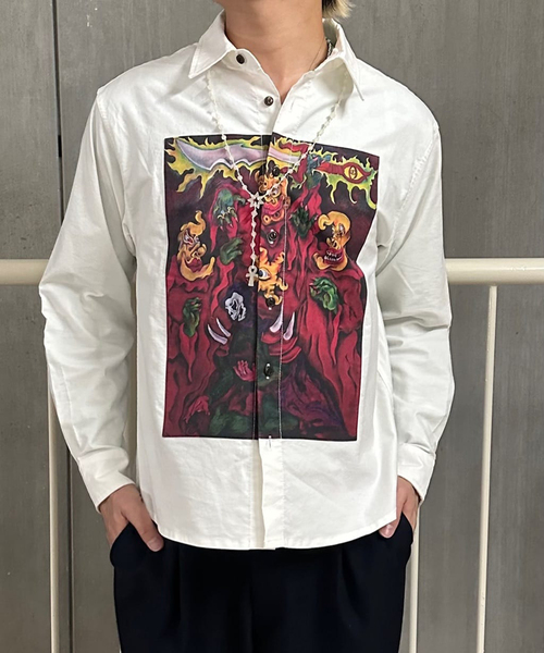 ブラウス シャツ 「BRAIN DEAD/ブレインデッド」  MYTHIC STAR OXFORD T24004294D125 レディース メンズ