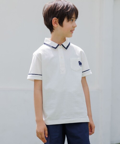 J.PRESS（J.プレス） ポロシャツ 「140-170cm」カノコ バックブル 半袖