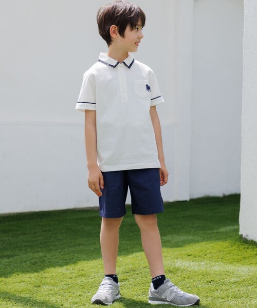 J.PRESS（J.プレス） ポロシャツ 「140-170cm」カノコ バックブル 半袖