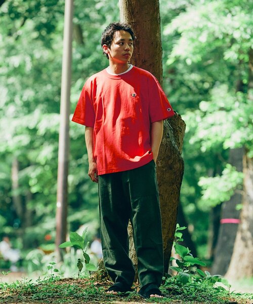 Champion 「Champion」 半袖Tシャツ - カーキ メンズ : ZOZOTOWN
