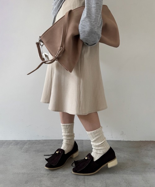 POMUM＆ARTS ローファー suede flap loafer / スウェード フラップ