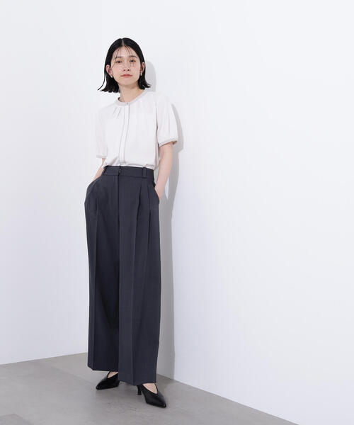ブラウス シャツ always natural「ブラウス」 レディース N.Natural Beauty Basic ブラウス シャツ バイカラートリミング