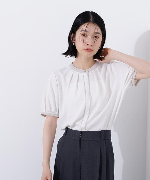 「N.（N. Natural Beauty Basic）」 半袖ブラウス MEDIUM ホワイト系その他 レディース N.Natural Beauty Basic ブラウス シャツ ラチネボウタイ
