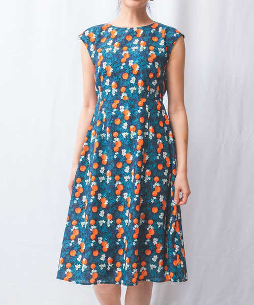 ナラカミーチェ（NARACAMICIE）/【NARACAMICIE】フルーツプリントリボンワンピース NARACAMICIE（ナラカミーチェ） ワンピース 「NARACAMICIE」フルーツ