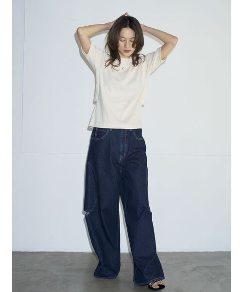 tシャツ 「Htage」バックデザインリンガーTee レディース Htage】バックデザインリンガーTee（Tシャツ/カットソー