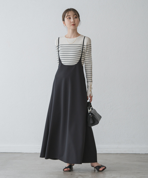 【新品未使用】NOBLEフレアスカート　S NOBLE スカート キャミストラップフレアスカート : ZOZOTOWN