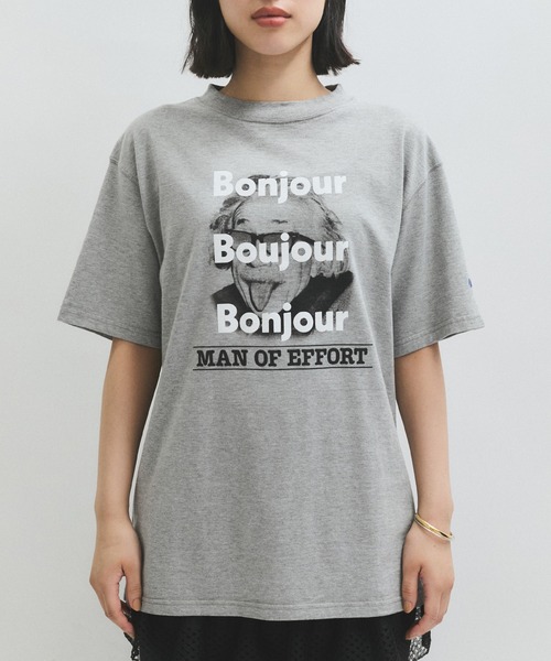 アダムエロペ　Oblada(オブラダ)別注 MAN OF EFFORT TEE ADAM ET ROPE' tシャツ 「Oblada(オブラダ)」別注 MAN OF EFFORT