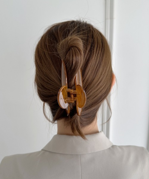 sowang ヘアクリップ ワンカラーべっ甲ヘアクリップ : ZOZOTOWN Yahoo