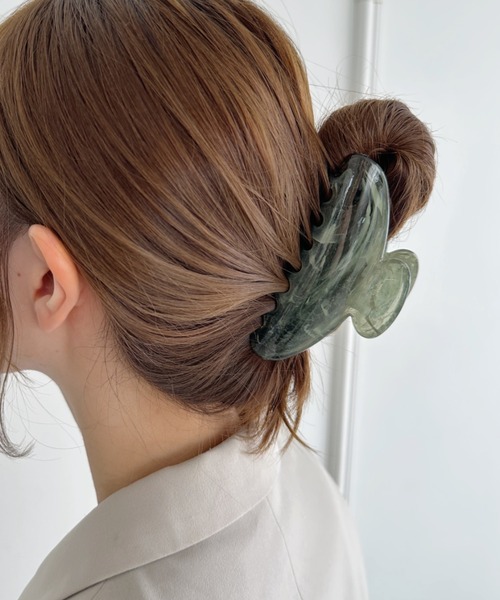 sowang ヘアクリップ ワンカラーべっ甲ヘアクリップ : ZOZOTOWN Yahoo