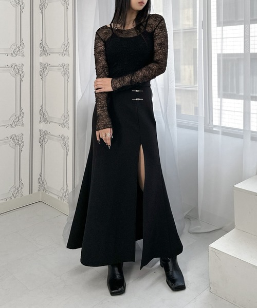 LVEU.（ラブユ） tシャツ 「LVEU.」シアーニット＆キャミソールセット