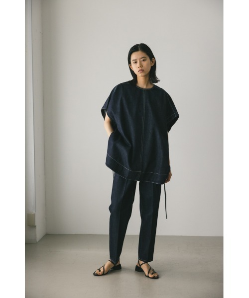 [STYLEMIXER] Denim брюки MEDIUM индиго голубой женский 