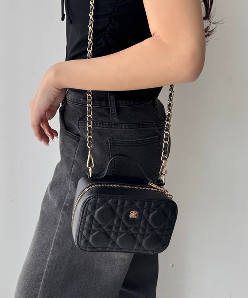 NICE CLAUPリボン付きキルティングショルダーBAG リボンキルティングショルダーバッグ | one after another NICE