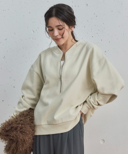 DOUX ARCHIVES（ドゥアルシーヴ） tシャツ USコットンハーフZIPプル